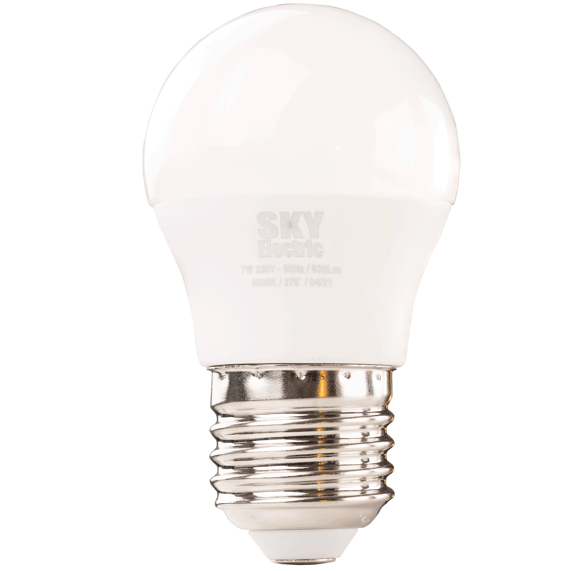 5949096825102 Bec LED SkyElectric, sferic, 7W, E27, lumină rece