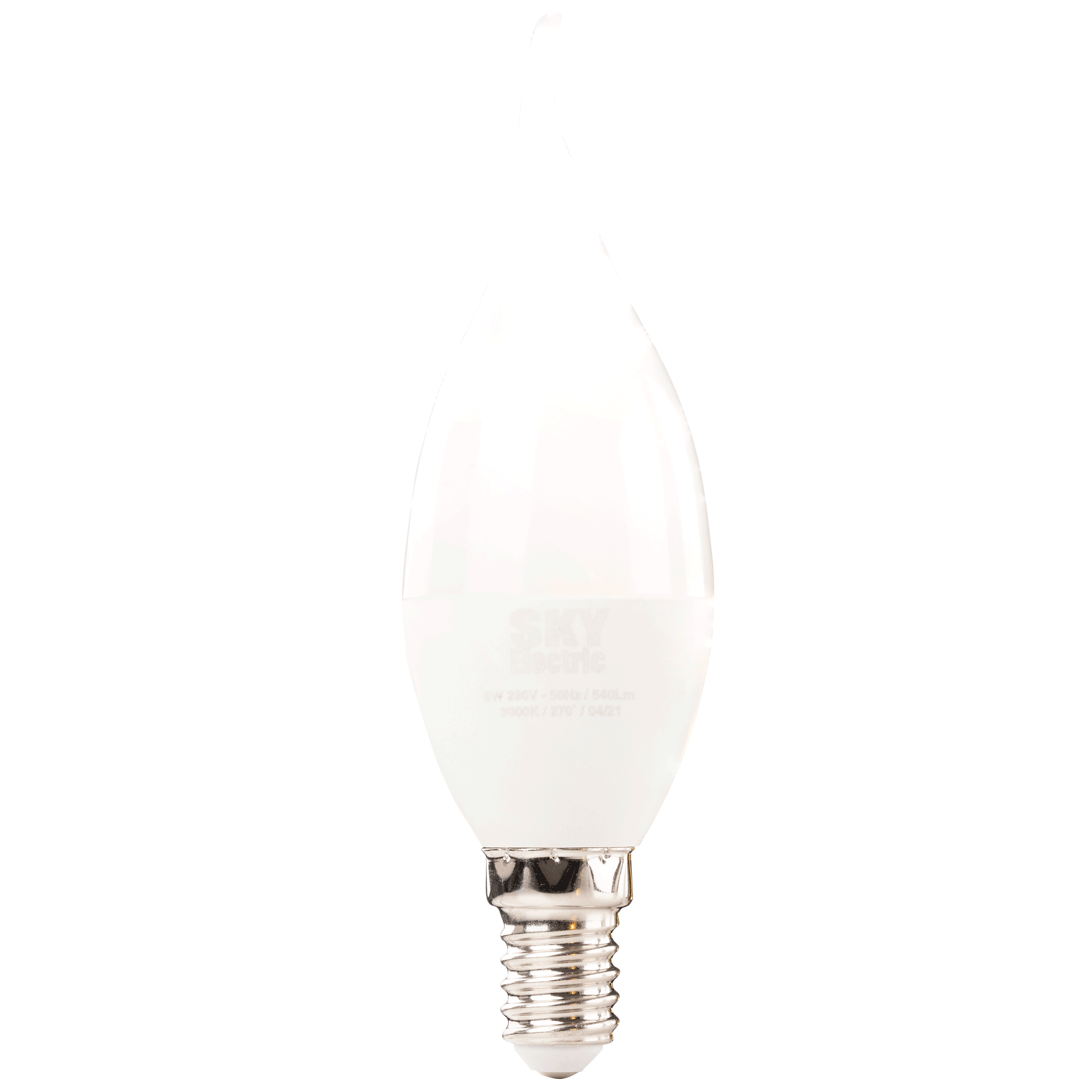 5949096825188 Bec LED SkyElectric, lumânare fantezie, 6W, E14, lumină caldă